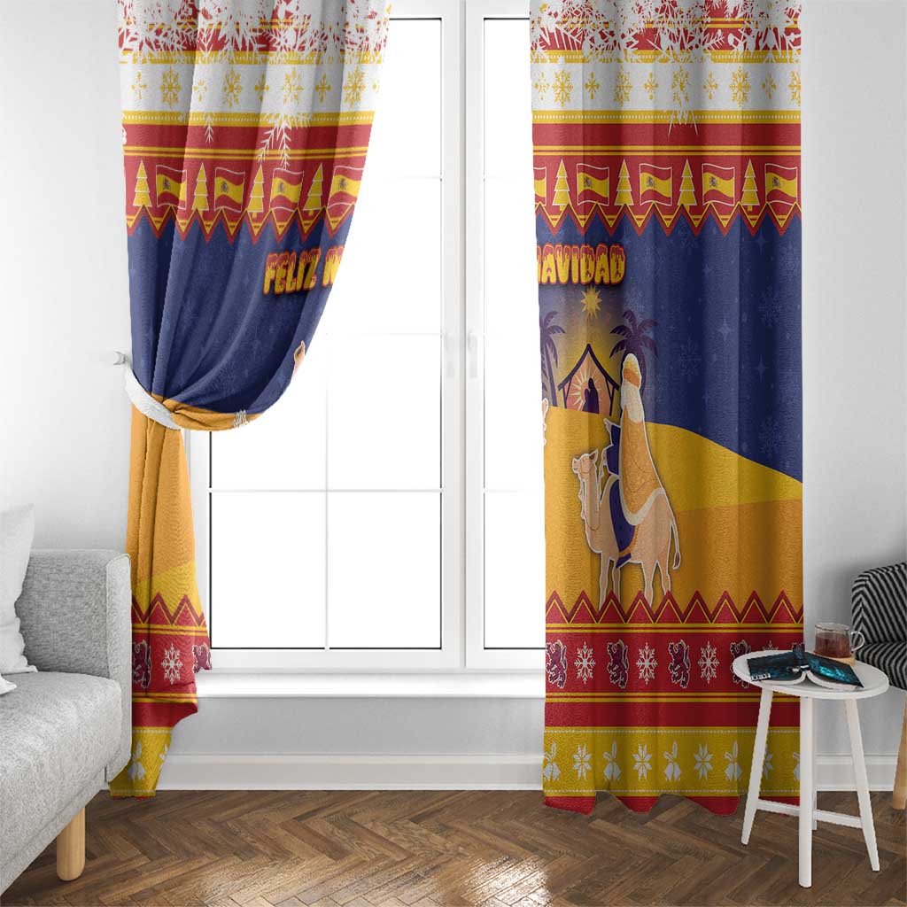 Spain Christmas Window Curtain Los Reyes Magos - Wonder Print Shop