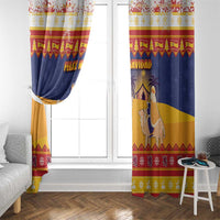 Spain Christmas Window Curtain Los Reyes Magos - Wonder Print Shop