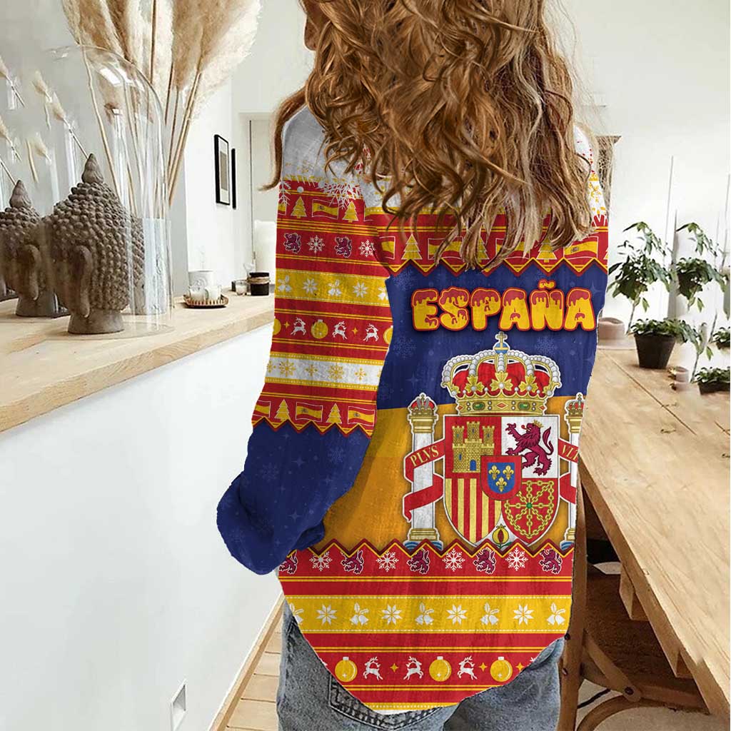 Spain Christmas Women Casual Shirt Los Reyes Magos - Wonder Print Shop