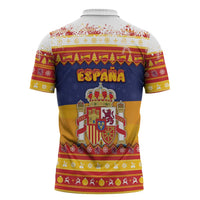 Spain Christmas Zipper Polo Shirt Los Reyes Magos - Wonder Print Shop