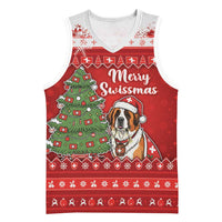 Switzerland Christmas Basketball Jersey Saint Bernard Merry Swissmas - Wonder Print Shop