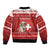 Switzerland Christmas Bomber Jacket Saint Bernard Merry Swissmas - Wonder Print Shop