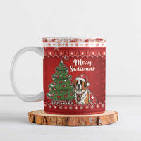 Switzerland Christmas Ceramic Mug Saint Bernard Merry Swissmas - Wonder Print Shop