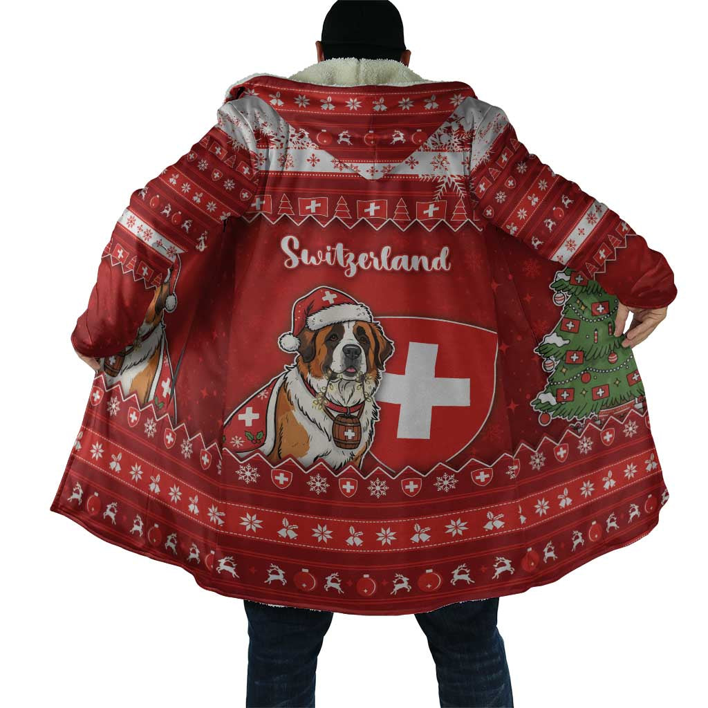 Switzerland Christmas Cloak Saint Bernard Merry Swissmas - Wonder Print Shop