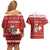 Switzerland Christmas Couples Matching Off Shoulder Short Dress and Hawaiian Shirt Saint Bernard Merry Swissmas - Wonder Print Shop