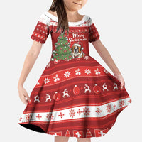 Switzerland Christmas Family Matching Long Sleeve Bodycon Dress and Hawaiian Shirt Saint Bernard Merry Swissmas - Wonder Print Shop