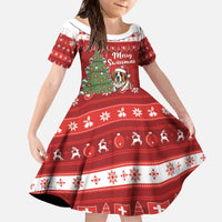 Switzerland Christmas Family Matching Off The Shoulder Long Sleeve Dress and Hawaiian Shirt Saint Bernard Merry Swissmas - Wonder Print Shop