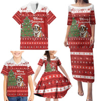 Switzerland Christmas Family Matching Puletasi and Hawaiian Shirt Saint Bernard Merry Swissmas - Wonder Print Shop