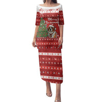 Switzerland Christmas Family Matching Puletasi and Hawaiian Shirt Saint Bernard Merry Swissmas - Wonder Print Shop