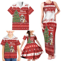 Switzerland Christmas Family Matching Tank Maxi Dress and Hawaiian Shirt Saint Bernard Merry Swissmas - Wonder Print Shop