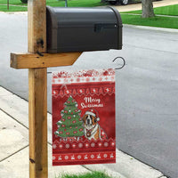 Switzerland Christmas Garden Flag Saint Bernard Merry Swissmas - Wonder Print Shop