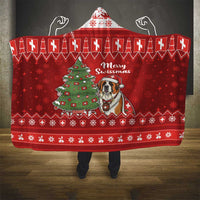 Switzerland Christmas Hooded Blanket Saint Bernard Merry Swissmas - Wonder Print Shop