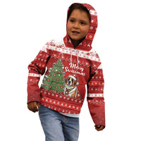 Switzerland Christmas Kid Hoodie Saint Bernard Merry Swissmas - Wonder Print Shop