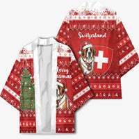 Switzerland Christmas Kimono Saint Bernard Merry Swissmas - Wonder Print Shop