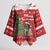 Switzerland Christmas Kimono Sleeve Blouse Saint Bernard Merry Swissmas - Wonder Print Shop