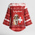 Switzerland Christmas Kimono Sleeve Blouse Saint Bernard Merry Swissmas - Wonder Print Shop