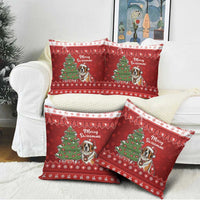 Switzerland Christmas Pillow Cover Saint Bernard Merry Swissmas - Wonder Print Shop