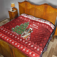 Switzerland Christmas Quilt Saint Bernard Merry Swissmas - Wonder Print Shop