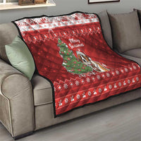 Switzerland Christmas Quilt Saint Bernard Merry Swissmas - Wonder Print Shop
