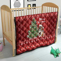 Switzerland Christmas Quilt Saint Bernard Merry Swissmas - Wonder Print Shop