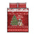 Switzerland Christmas Quilt Bed Set Saint Bernard Merry Swissmas - Wonder Print Shop
