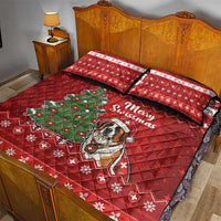 Switzerland Christmas Quilt Bed Set Saint Bernard Merry Swissmas - Wonder Print Shop