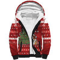 Switzerland Christmas Sherpa Hoodie Saint Bernard Merry Swissmas - Wonder Print Shop