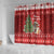 Switzerland Christmas Shower Curtain Saint Bernard Merry Swissmas - Wonder Print Shop