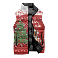 Switzerland Christmas Sleeveless Puffer Jacket Saint Bernard Merry Swissmas - Wonder Print Shop