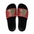 Switzerland Christmas Slide Sandals Saint Bernard Merry Swissmas - Wonder Print Shop