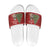 Switzerland Christmas Slide Sandals Saint Bernard Merry Swissmas - Wonder Print Shop