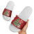 Switzerland Christmas Slide Sandals Saint Bernard Merry Swissmas - Wonder Print Shop