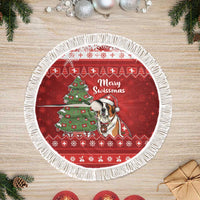 Switzerland Christmas Tree Skirt Saint Bernard Merry Swissmas - Wonder Print Shop