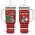 Switzerland Christmas Tumbler With Handle Saint Bernard Merry Swissmas - Wonder Print Shop