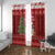 Switzerland Christmas Window Curtain Saint Bernard Merry Swissmas - Wonder Print Shop