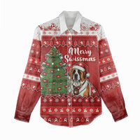 Switzerland Christmas Women Casual Shirt Saint Bernard Merry Swissmas - Wonder Print Shop