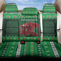 Wales Christmas Back Car Seat Cover Cymru Dragon Nadolig Llawen - Wonder Print Shop