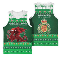 Wales Christmas Basketball Jersey Cymru Dragon Nadolig Llawen - Wonder Print Shop