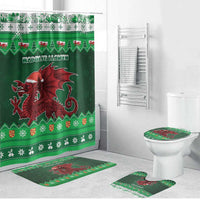 Wales Christmas Bathroom Set Cymru Dragon Nadolig Llawen - Wonder Print Shop