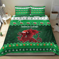 Wales Christmas Bedding Set Cymru Dragon Nadolig Llawen - Wonder Print Shop