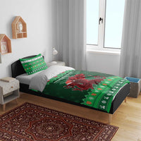 Wales Christmas Bedding Set Cymru Dragon Nadolig Llawen - Wonder Print Shop