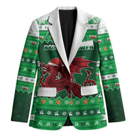 Wales Christmas Blazer Cymru Dragon Nadolig Llawen - Wonder Print Shop