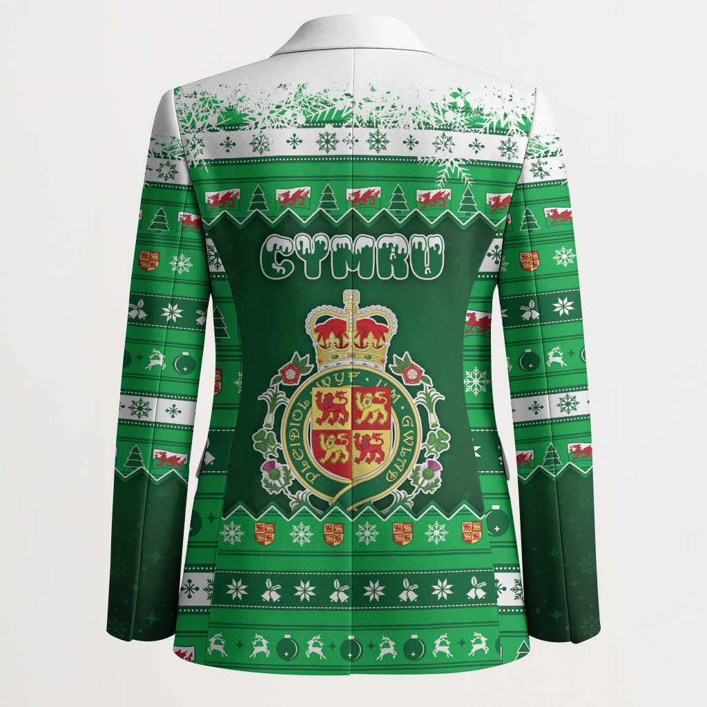 Wales Christmas Blazer Cymru Dragon Nadolig Llawen - Wonder Print Shop