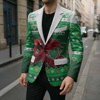 Wales Christmas Blazer Cymru Dragon Nadolig Llawen - Wonder Print Shop
