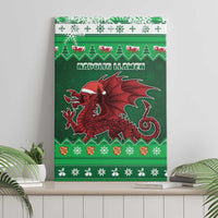 Wales Christmas Canvas Wall Art Cymru Dragon Nadolig Llawen - Wonder Print Shop
