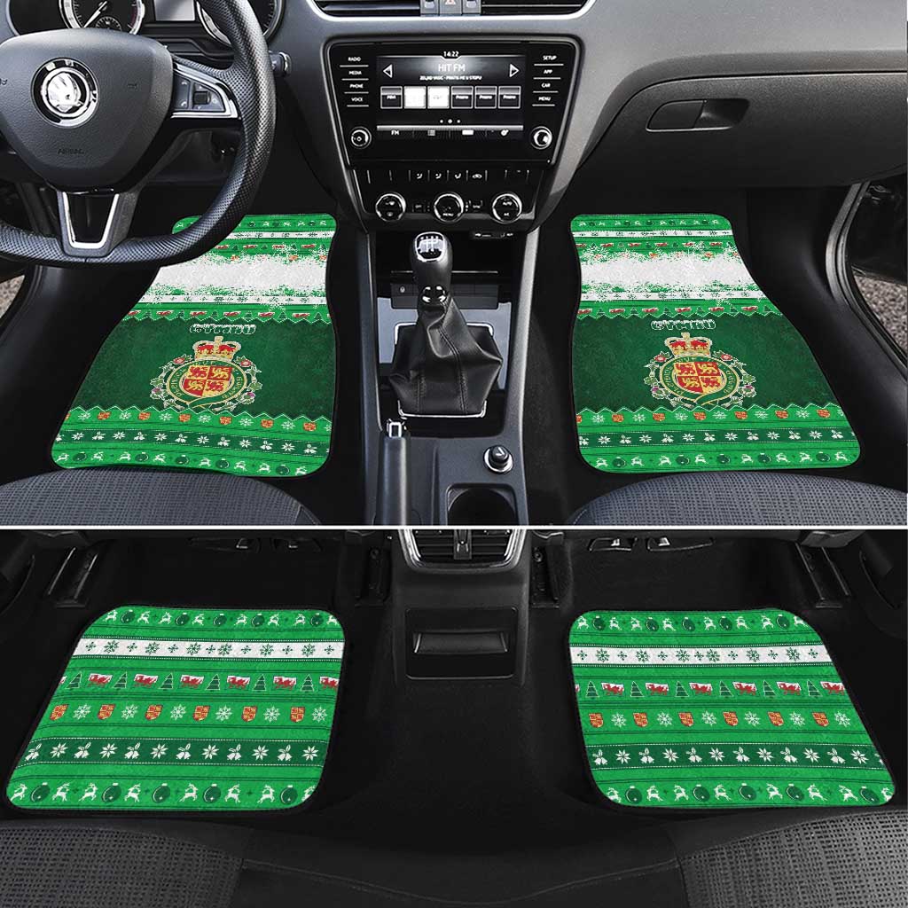 Wales Christmas Car Mats Cymru Dragon Nadolig Llawen - Wonder Print Shop