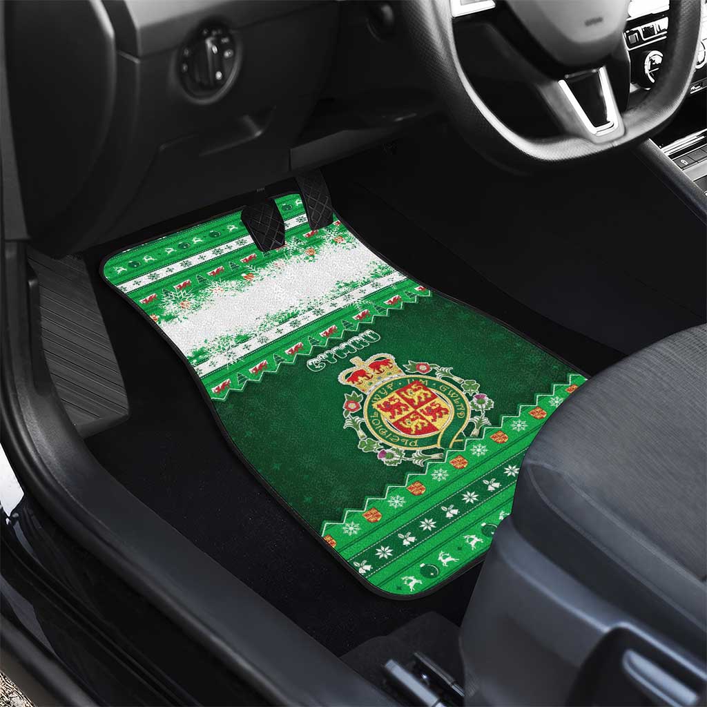 Wales Christmas Car Mats Cymru Dragon Nadolig Llawen - Wonder Print Shop