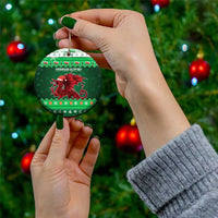 Wales Christmas Ceramic Ornament Cymru Dragon Nadolig Llawen - Wonder Print Shop