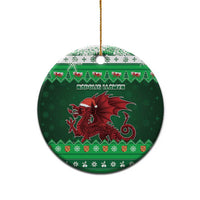 Wales Christmas Ceramic Ornament Cymru Dragon Nadolig Llawen - Wonder Print Shop