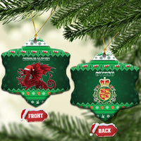 Wales Christmas Ceramic Ornament Cymru Dragon Nadolig Llawen - Wonder Print Shop